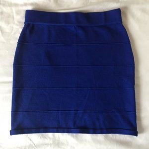 Blue Pencil Skirt